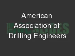 American Association of Drilling Engineers