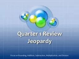 Quarter 1 Review Jeopardy