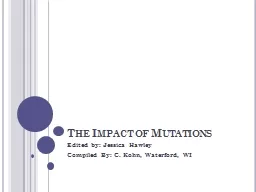 The Impact of Mutations Edited by: