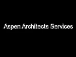 Aspen Architects Services