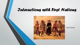 Interactions with First Nations
