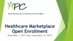 Healthcare Marketplace Open Enrollment
