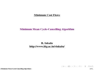 Minimum Cost Flows Minimum Mean CycleCancelling Algori