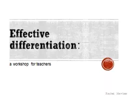 Effective differentiation