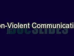 Non-Violent Communication