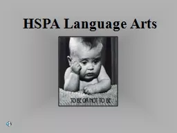 HSPA Language Arts   The
