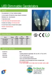 Led dimmable candelabra