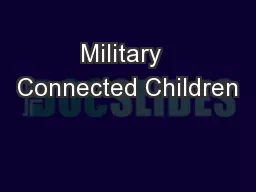 Military  Connected Children
