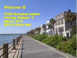 Welcome    CCSD Numeracy