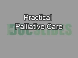 Practical Palliative Care