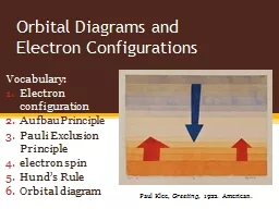 Orbital Diagrams and  Electron