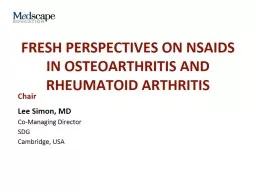 Fresh Perspectives on NSAIDs in Osteoarthritis and Rheumatoid Arthritis