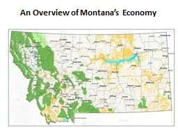 An  Overview of Montana’s Economy