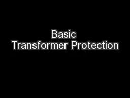 Basic Transformer Protection