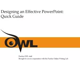 Purdue OWL staff Brought to you in cooperation with the Purdue Online Writing Lab