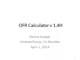 OFR Calculator v 1.4H Donna