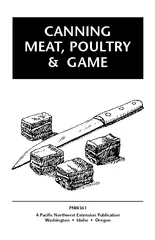 CANNING MEAT POULTRY  GAME PNW A Pacic Northwest Exten