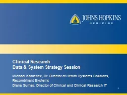 Clinical Research  Data & System Strategy Session