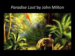 Paradise Lost  by John Milton