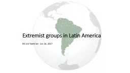 Extremist groups in Latin America