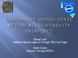 Governor’s Opioid state action accountability taskforce