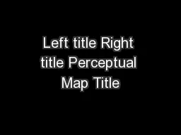 Left title Right title Perceptual Map Title