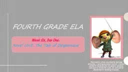 Fourth Grade ELA Week Six, Day