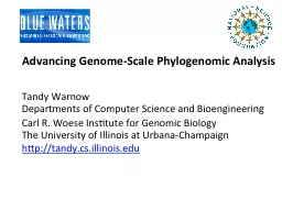 Advancing Genome-Scale Phylogenomic Analysis