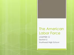 The American Labor Force