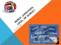 World languages:  local or global?