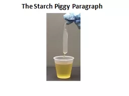 The Starch Piggy Paragraph