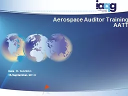 1 Aerospace Auditor   Training