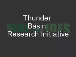 Thunder Basin Research Initiative