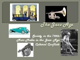 The Jazz Age Society in the 1920s