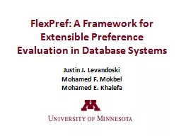 FlexPref : A Framework for Extensible Preference