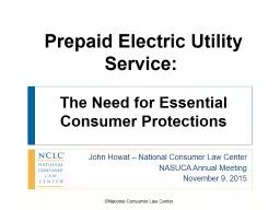 Prepaid  Electric  Utility Service: 