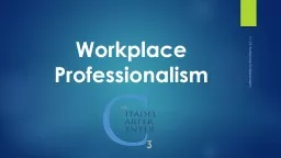 Workplace Professionalism