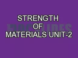 STRENGTH OF MATERIALS UNIT-2