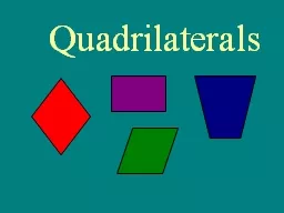 Quadrilaterals      quadrilateral