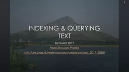 Indexing & querying text