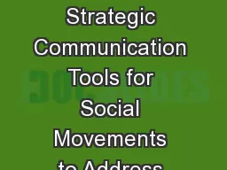 SWOT and POSA -  New Strategic Communication Tools for Social Movements to Address Mega