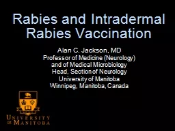 Rabies and Intradermal Rabies Vaccination