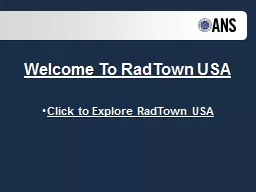 Welcome To  RadTown  USA