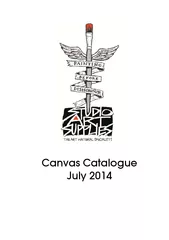 Canvas Catalogue July   Index Stretched With Love Stre