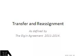 Transfer and Reassignment