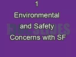 1 Environmental and Safety Concerns with SF