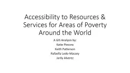 Poverty Accessibility to Resources & Services