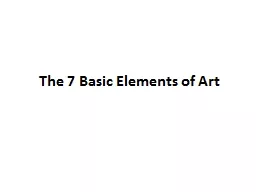 The 7 Basic Elements of Art