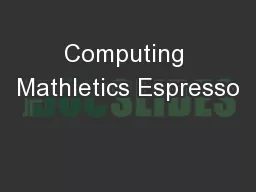 Computing Mathletics Espresso