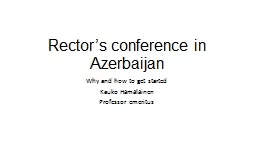Rector’s  conference
